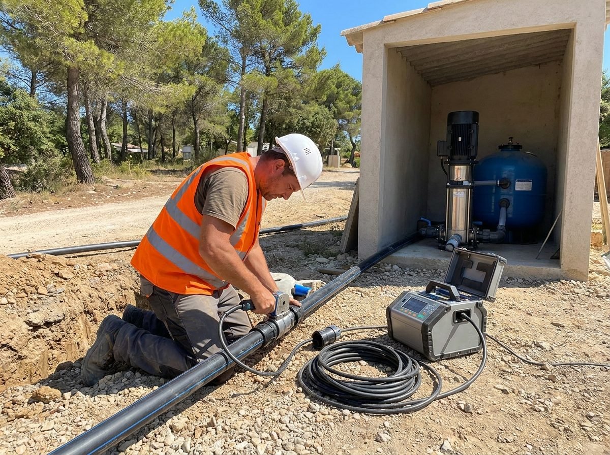 Installation hydraulique splash pad & local technique