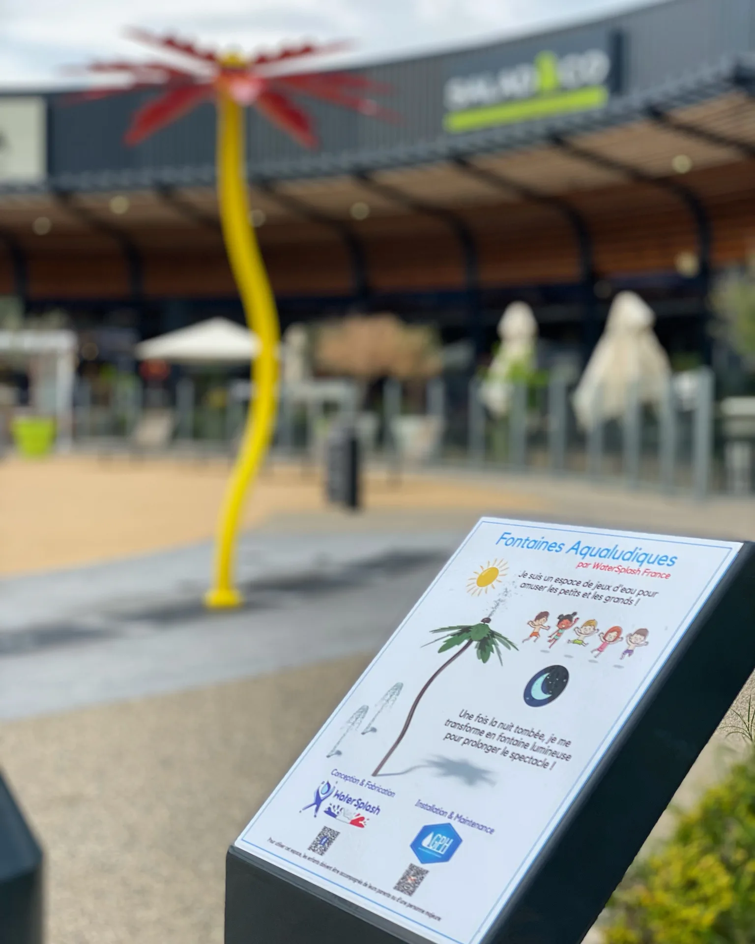 Signalétique Fontaines Aqualudiques