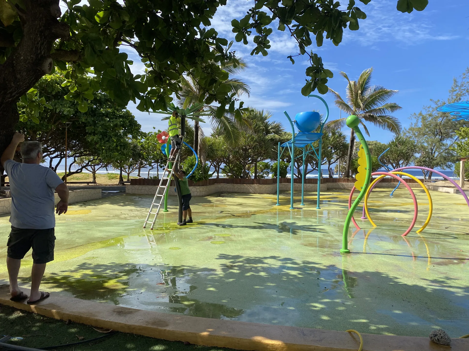 Local technique — splash pad Water Splash France